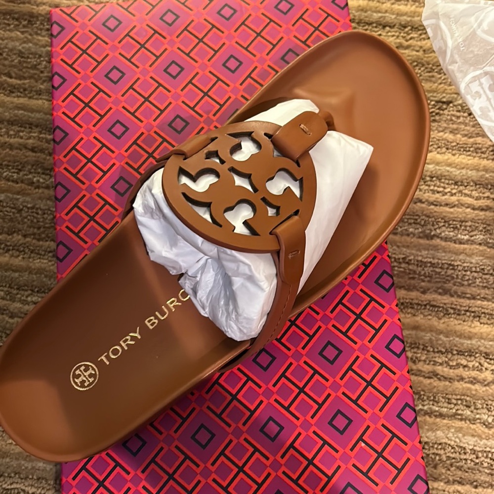Tory Burch | Women’s Aged Camello Miller Cloud calf leather sandal